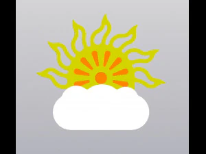 Fioriera con sole e nuvole Modello di stampa 3D