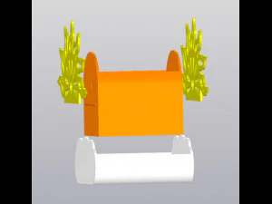 Fioriera con sole e nuvole Modello di stampa 3D