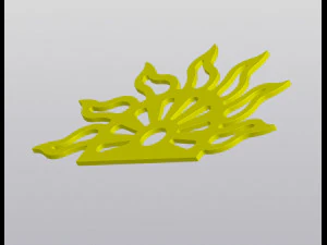 Fioriera con sole e nuvole Modello di stampa 3D