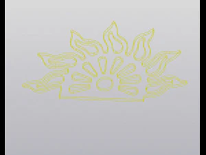 Fioriera con sole e nuvole Modello di stampa 3D