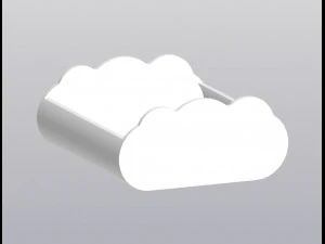 Fioriera con sole e nuvole Modello di stampa 3D