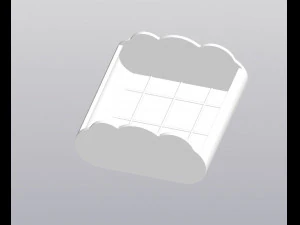 Fioriera con sole e nuvole Modello di stampa 3D