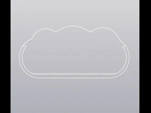 Fioriera con sole e nuvole Modello di stampa 3D