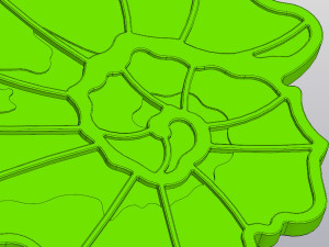 Begonia leaf up coaster 3D Принт Модель