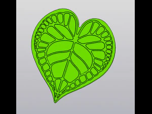 Anthurium leaf Cup coaster 3D Print Model