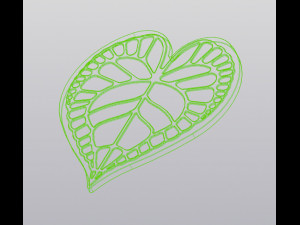 Anthurium leaf Cup coaster 3D Print Model