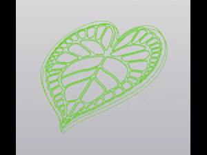 Anthurium leaf Cup coaster 3D Print Model