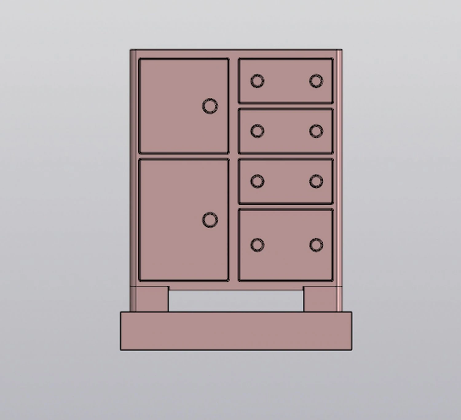 Planter Dresser 3D Print Model .c4d .max .obj .3ds .fbx .stl .blend 