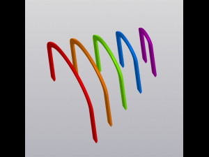 Multicolor Rainbow and Cloud Planter 3Dプリントモデル