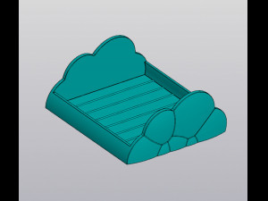 Multicolor Rainbow and Cloud Planter 3Dプリントモデル
