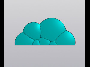 Multicolor Rainbow and Cloud Planter 3Dプリントモデル