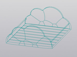 Multicolor Rainbow and Cloud Planter 3Dプリントモデル