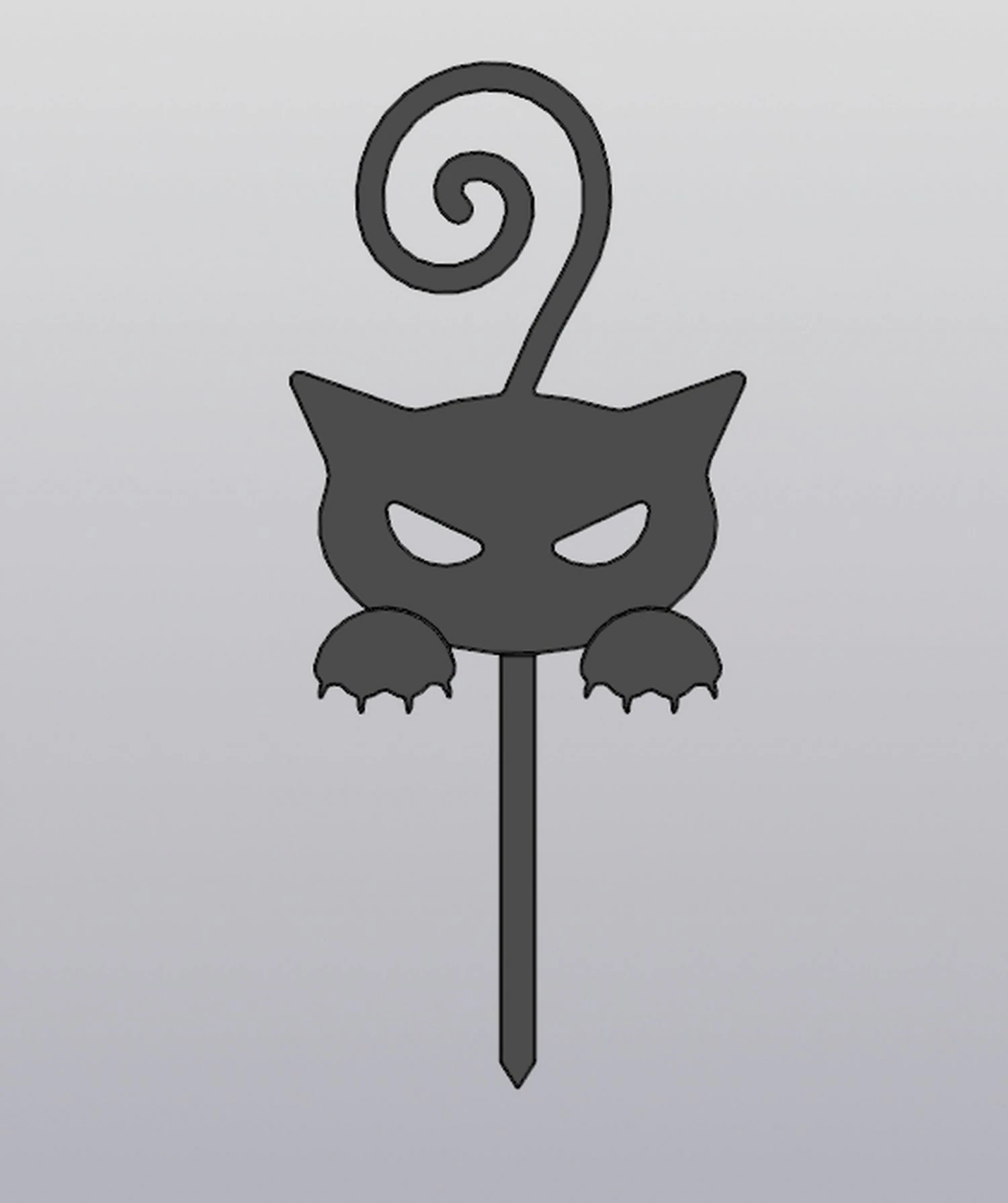Angry cat Trellis Planter decoration 3D Print Model .c4d .max .obj .3ds .fbx .stl .blend