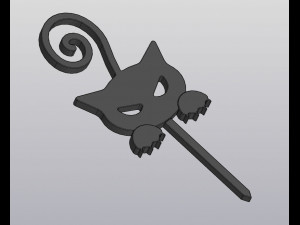 Angry cat Trellis Planter decoration Modèles 3D en vedette