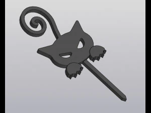 Angry cat Trellis Planter decoration 3D Print Model