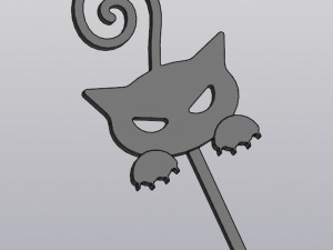Angry cat Trellis Planter decoration Modèles 3D en vedette