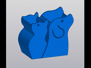 Vase Pen holder Pets Modello di stampa 3D