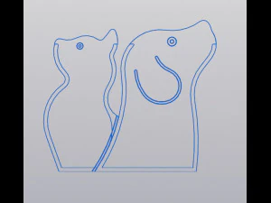 Vase Pen holder Pets 3D Print Model
