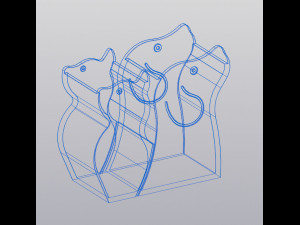 Vase Pen holder Pets Modello di stampa 3D