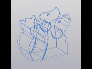 Vase Pen holder Pets 3D Print Model