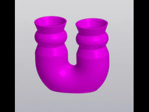 Vase Pen holder Geometric bodies 3D Print Model