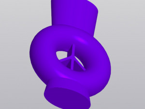 Bubble vase with peace sign Model do druku 3D