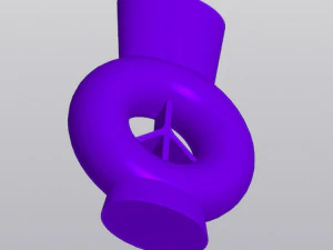 Bubble vase with peace sign 3D Print Model