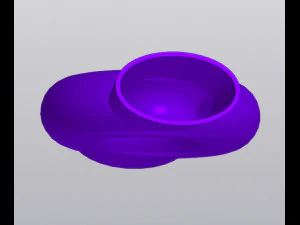 Bubble vase with peace sign 3D Print Model