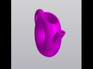 Bubble watering can Home decor Vase Modello di stampa 3D