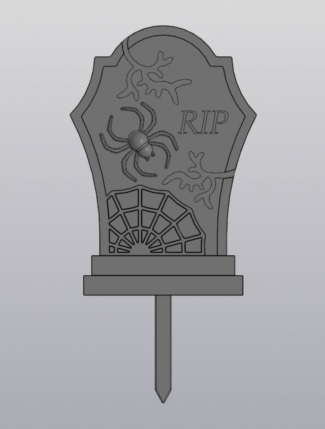 Cracked gravestone Planter Decoration 3D 프린트 모델 .c4d .max .obj .3ds .fbx .stl .blend 