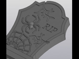Cracked gravestone Planter Decoration 3D 프린트 모델