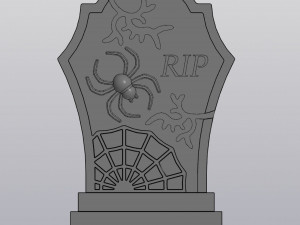 Cracked gravestone Planter Decoration 3D 프린트 모델