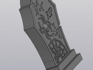 Cracked gravestone Planter Decoration 3D 프린트 모델