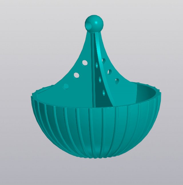 Hanging planter Holder for small things Modello di stampa 3D .c4d .max .obj .3ds .fbx .stl .blend 