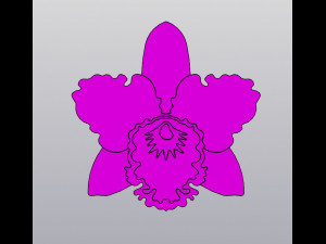 Orchid Cup coaster Modelo de impresión 3D
