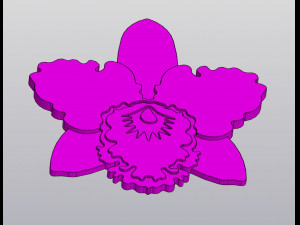 Orchid Cup coaster 3D 프린트 모델