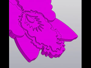 Orchid Cup coaster 3D Print Model