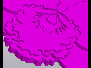Orchid Cup coaster 3D 프린트 모델