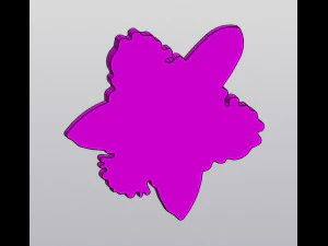 Orchid Cup coaster 3D Print Model