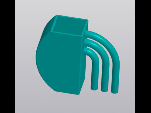 Half rainbow Vase Pen holder 3D Принт Модель