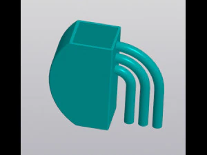 Half rainbow Vase Pen holder 3D Print Model