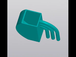 Half rainbow Vase Pen holder 3D Print Model
