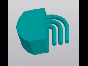 Half rainbow Vase Pen holder 3D Print Model