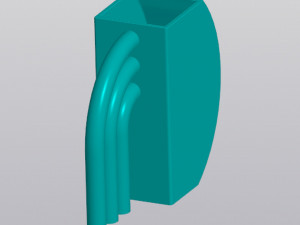 Half rainbow Vase Pen holder 3D Принт Модель