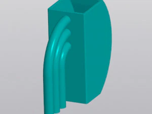 Half rainbow Vase Pen holder 3D Print Model