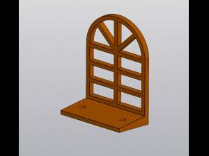 Hanging wall decor Flower window 3D-printmodel