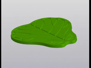 Ficus Lyrata leaf Cup coaster 3D Print Model