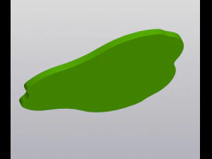 Ficus Lyrata leaf Cup coaster 3D Print Model