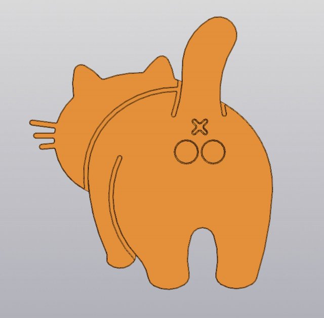 Male cat Cup coaster Modèles 3D en vedette .c4d .max .obj .3ds .fbx .stl .blend 