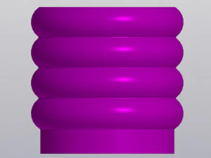 Round forms planter version 2 low radius easier print 3D Print Model